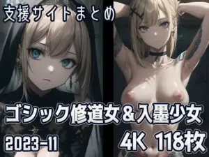 ゴシック修道女＆入墨少女（2023-11）