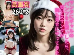 AI美女グラビア写真集 サンタにギャルのパンツをお願いしたら、美少女サンタが胸も見せにやってきた