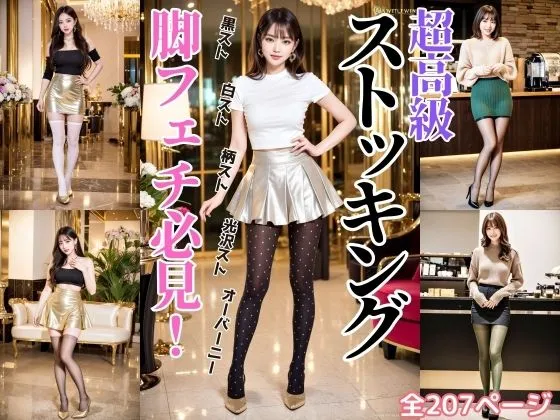 超高級ストッキングを履いた美人のお姉さん - Beautiful woman wearing ultra-luxury stockings -