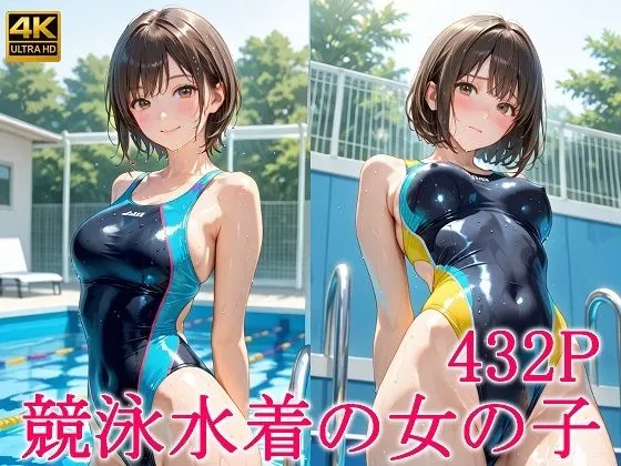 競泳水着の女の子